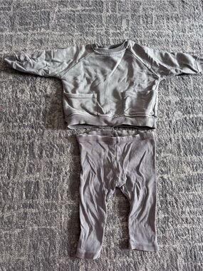 Zara Kids Light Gray Two-Piece Matching Set